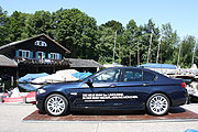 diverse BMW's zum Probefahren standen bereit (©Foto: Martin Schmitz)
